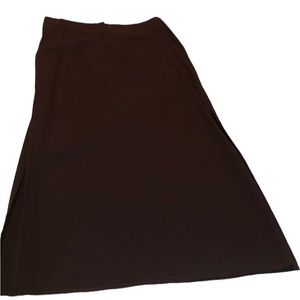 INC International Concepts size 12 Brown maxi skirt with high side slits